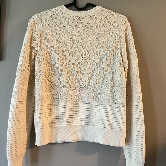 Tory Burch Lace Overlay Sweater - Picture 5 of 5
